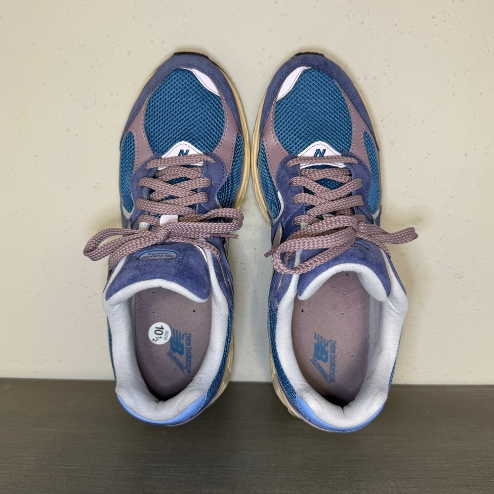 New Balance 2002R Purple Blue Mesh Suede Fashion Sneakers Mens Shoe Size 10.5 D - Picture 3 of 7